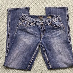 Women’s silver jeans
